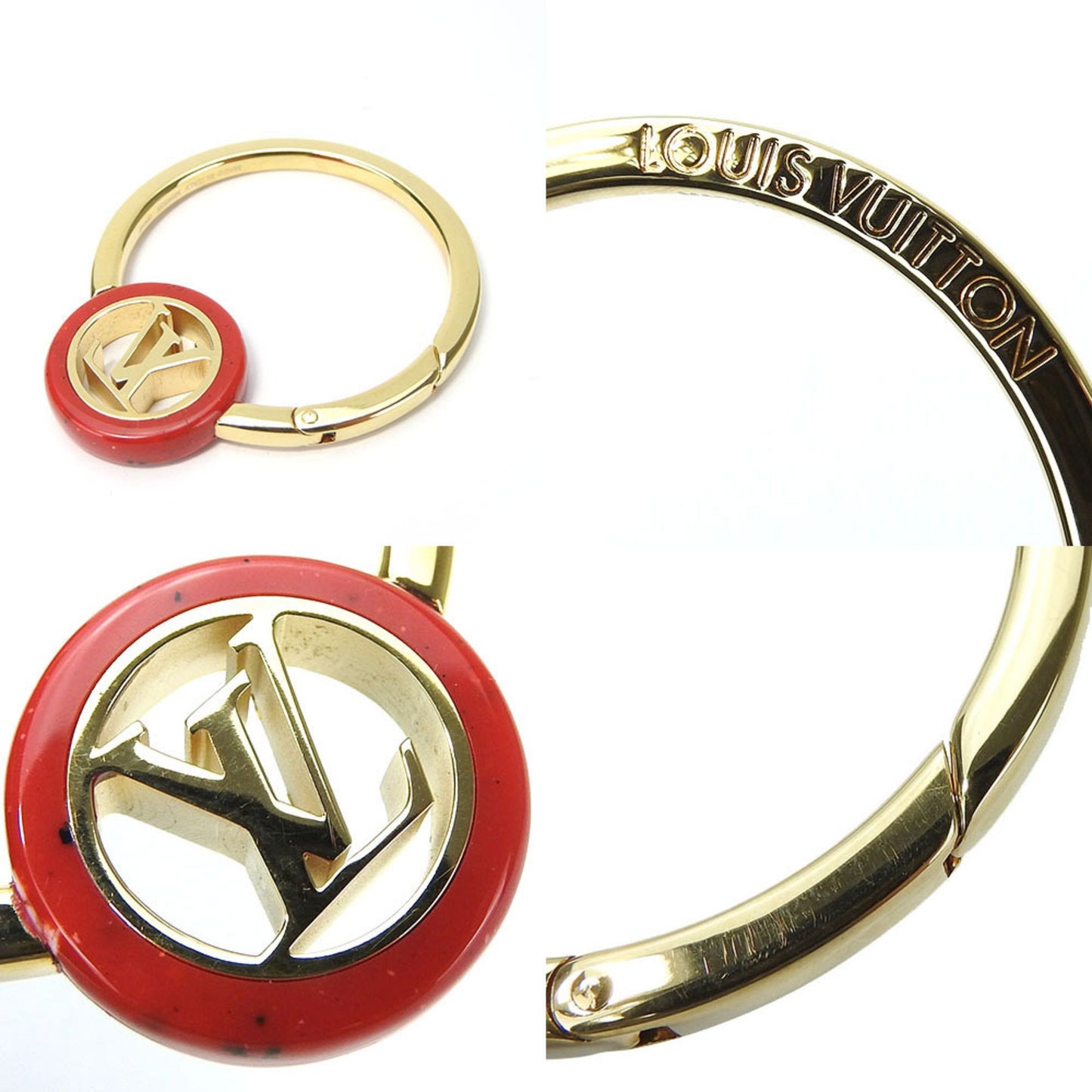 Louis Vuitton Keyring M64535 Metal Gold Red | Louis Vuitton