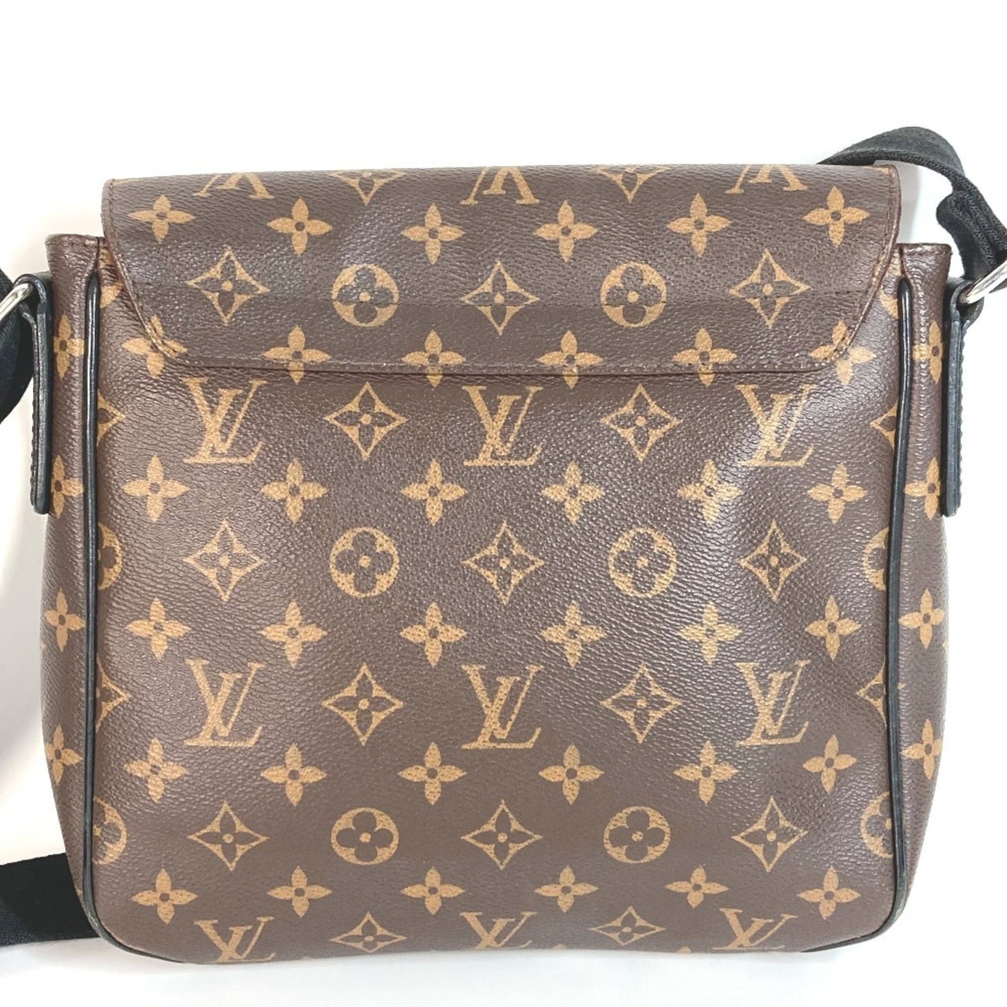 Louis Vuitton Monogram Macassar District Pm M40935 Flap Messenger Bag/Shoulder Bag In Canvas