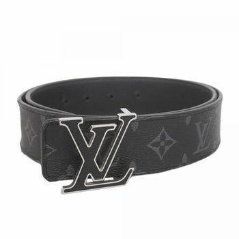 Louis Vuitton Monogram Eclipse Lv Initial Belt 40Mm Reversible M0157T Black/Gray