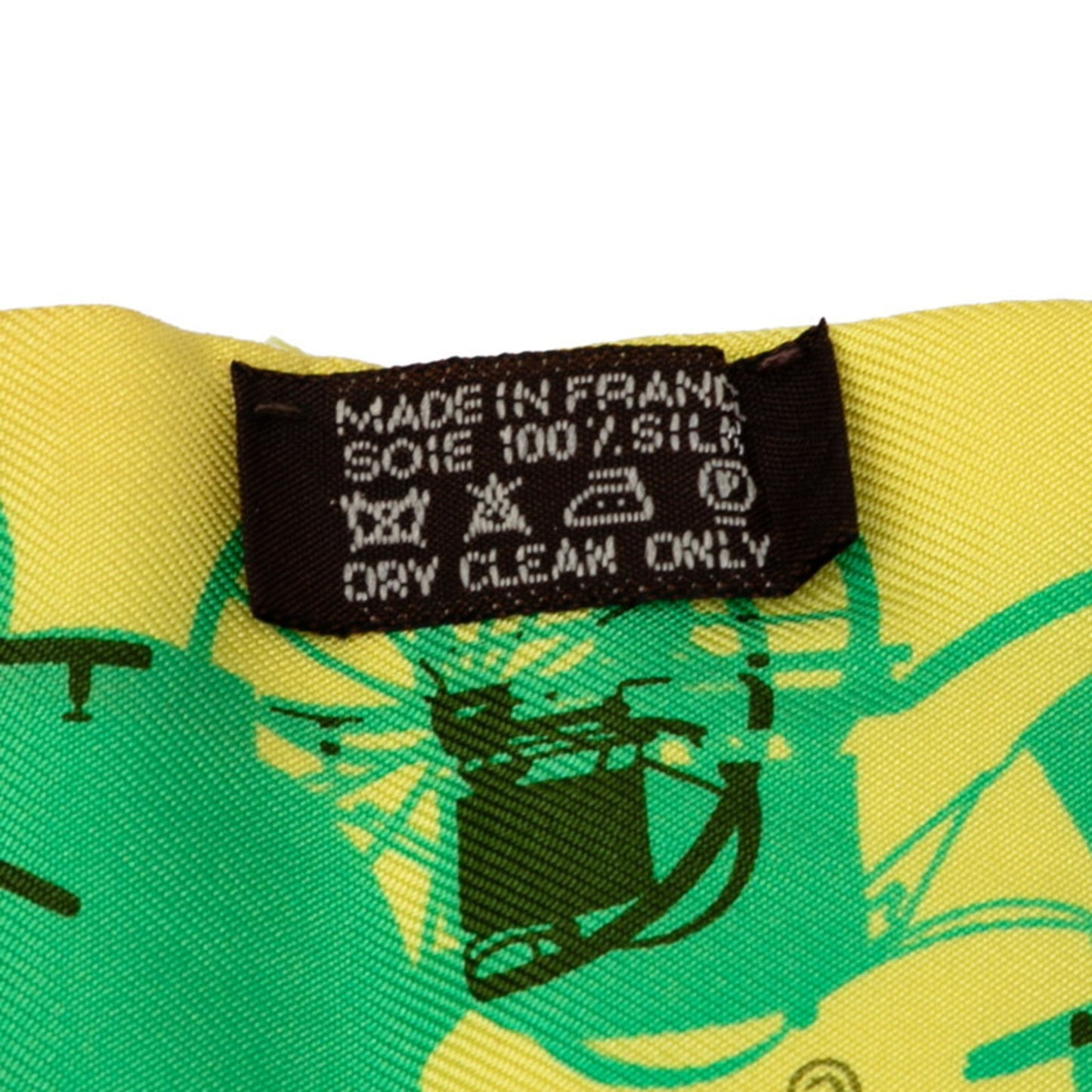 Hermes Twilly Carriage Scarf/Muffler In Yellow