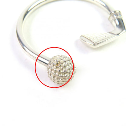 Tiffany & Co. Tiffany Sv925 Golf Motif Key Ring Keychain Silver Weight 9.15G