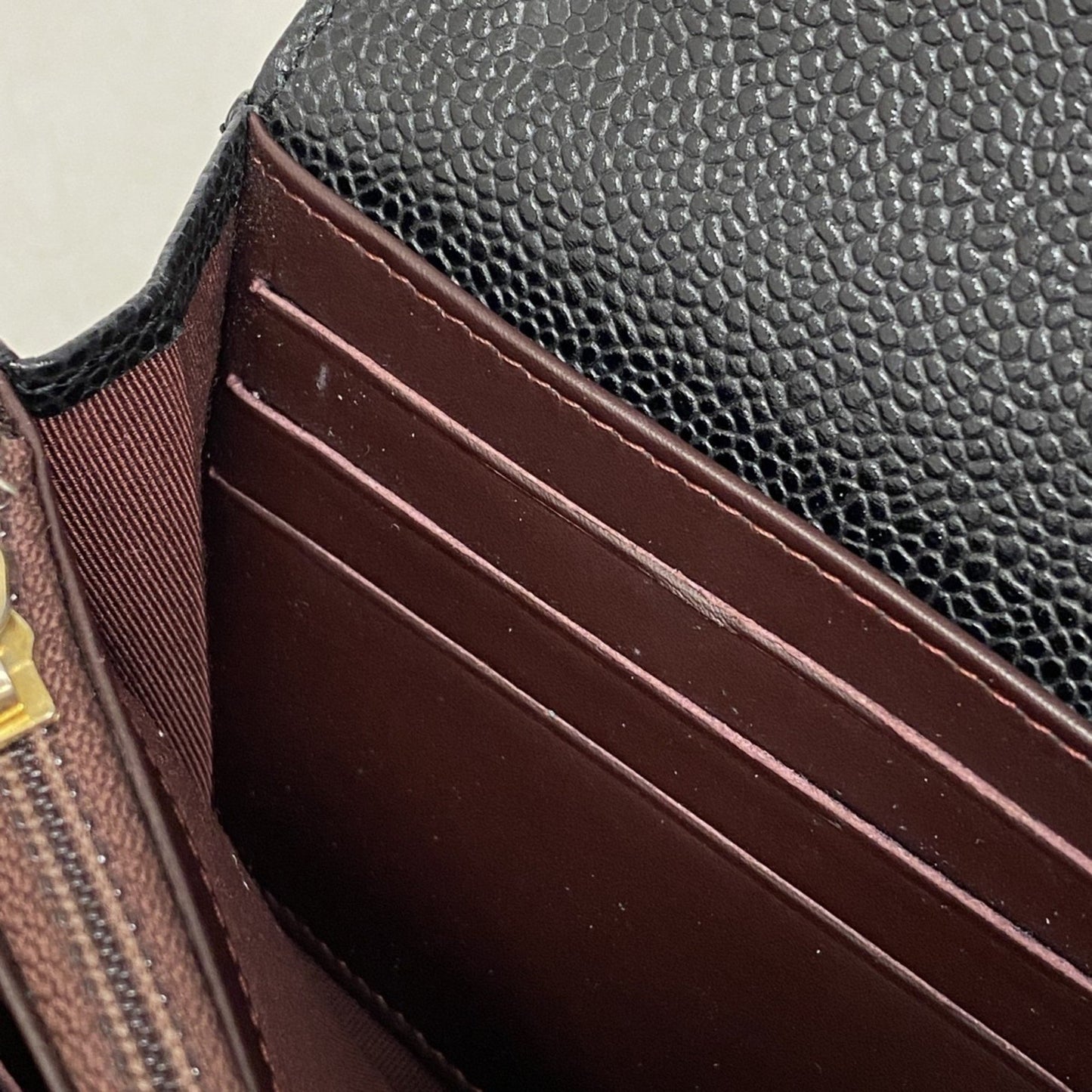 Chanel Matelasse Caviar Leather Long Wallet