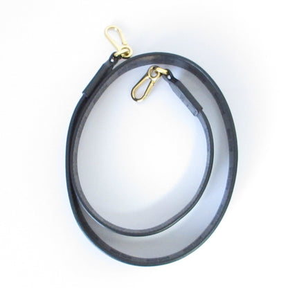 Loewe Anagram Logo Leather Shoulder Strap In Black