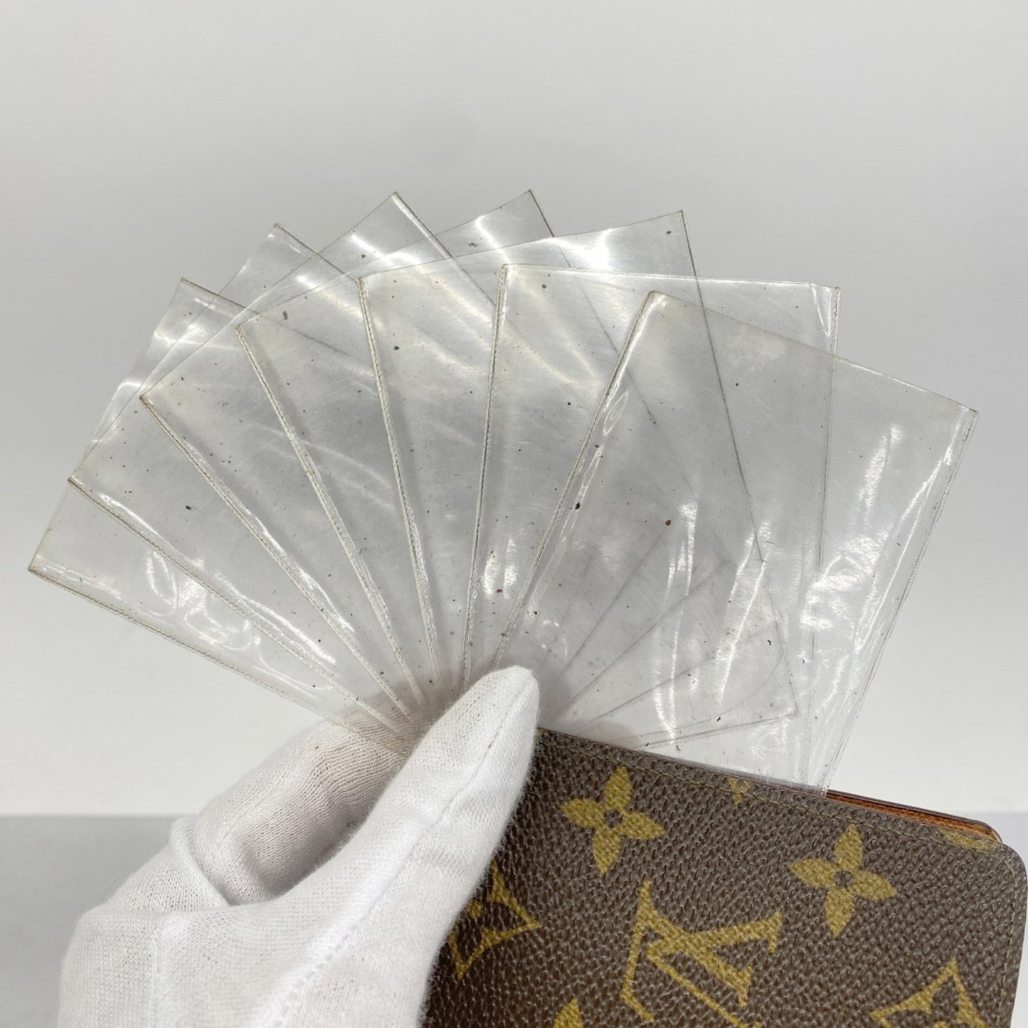 Louis Vuitton Monogram Porte Carte Credit Pression Business Card Case M60937 Brown