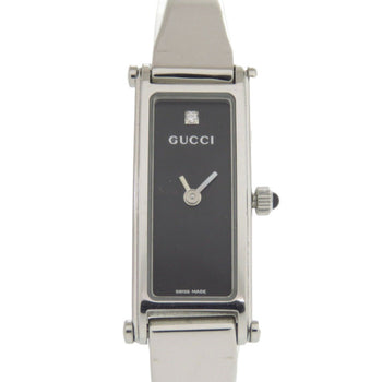 Gucci 1500L Stainless Steel Watch With Single Diamond
