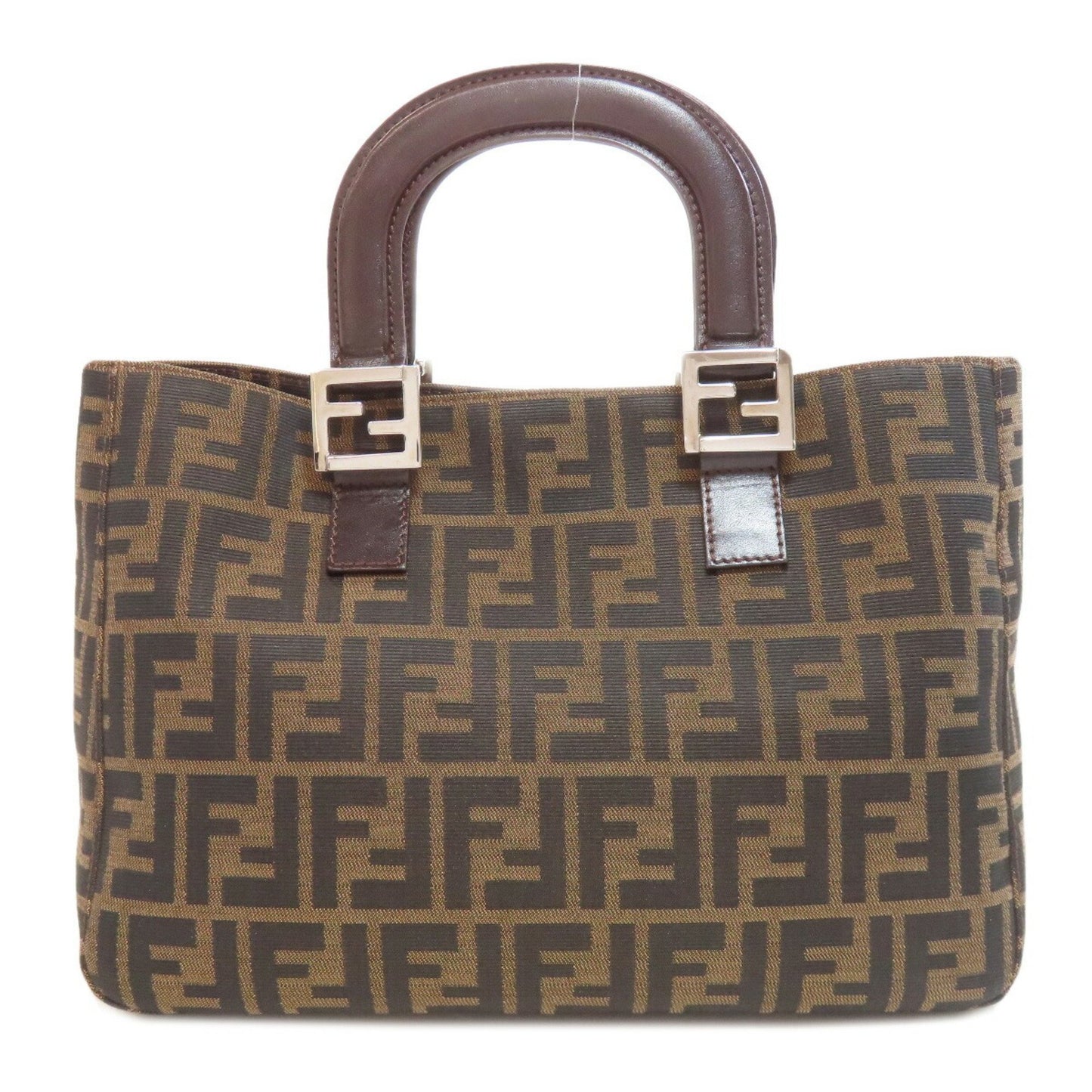 Fendi Zucca Pattern Handbag Canvas