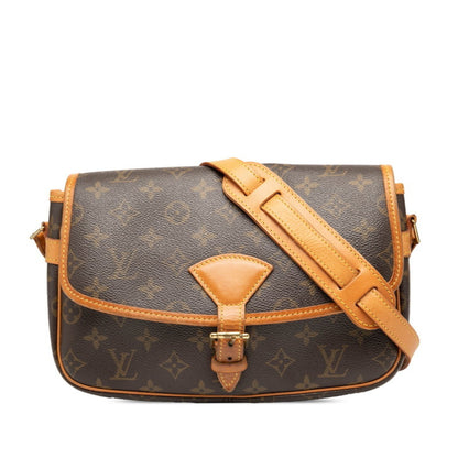 Louis Vuitton Monogram Sologne Shoulder Bag M42250 Brown Leather
