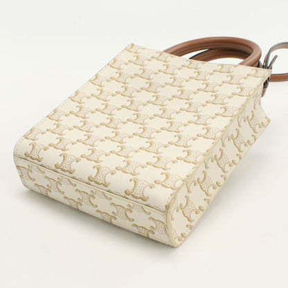 Celine Mini Vertical Cabas Triomphe Canvas Handbag 19437 2Bzk 01Bc