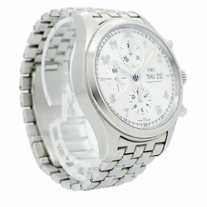 Iwc Schaffhausen Spitfire Iw371705 Silver Dial