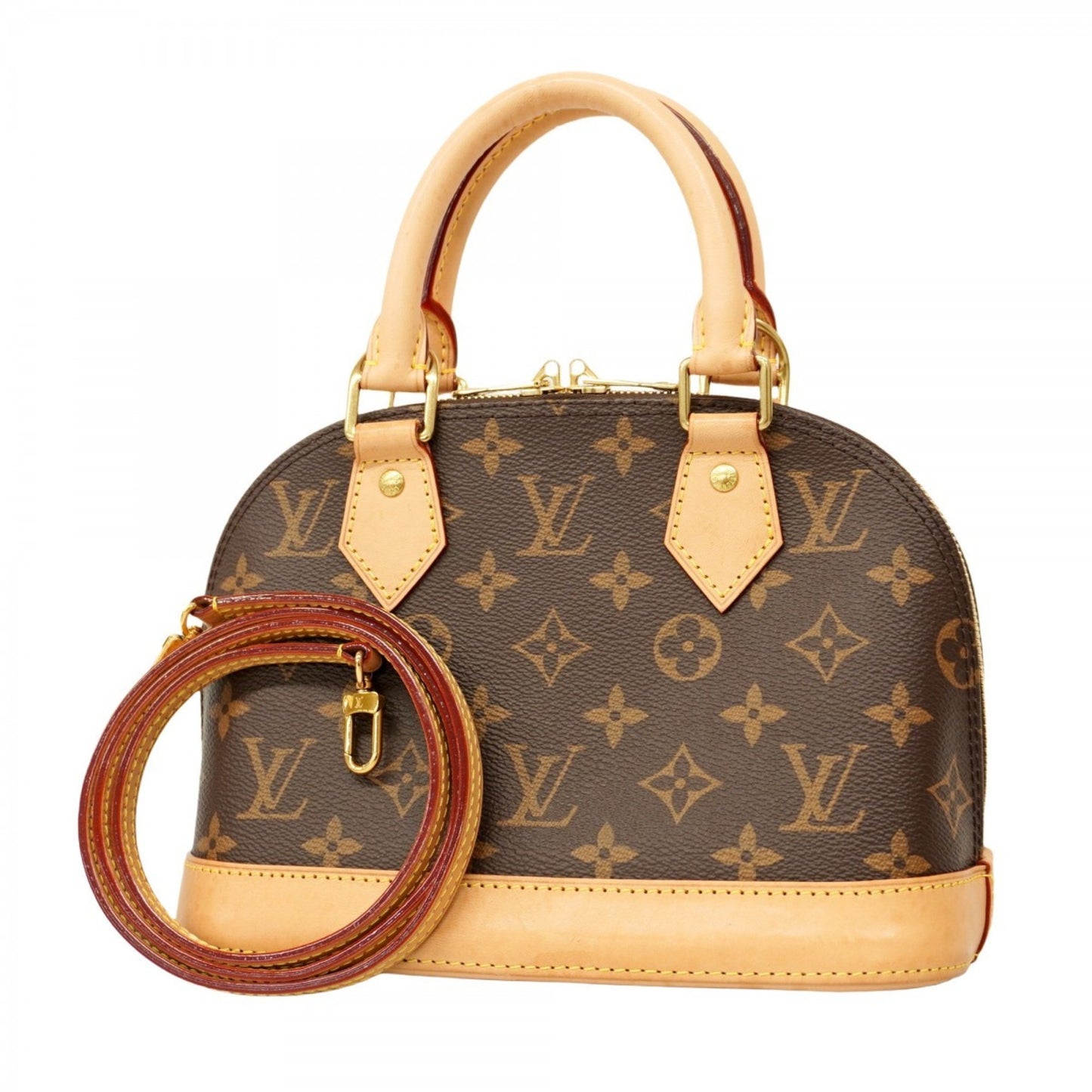 Louis Vuitton Monogram Alma Bb Handbag M46990 Brown 2-Way Bag