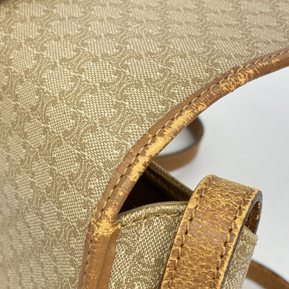 Celine Shoulder Bag Macadam Beige Light Brown