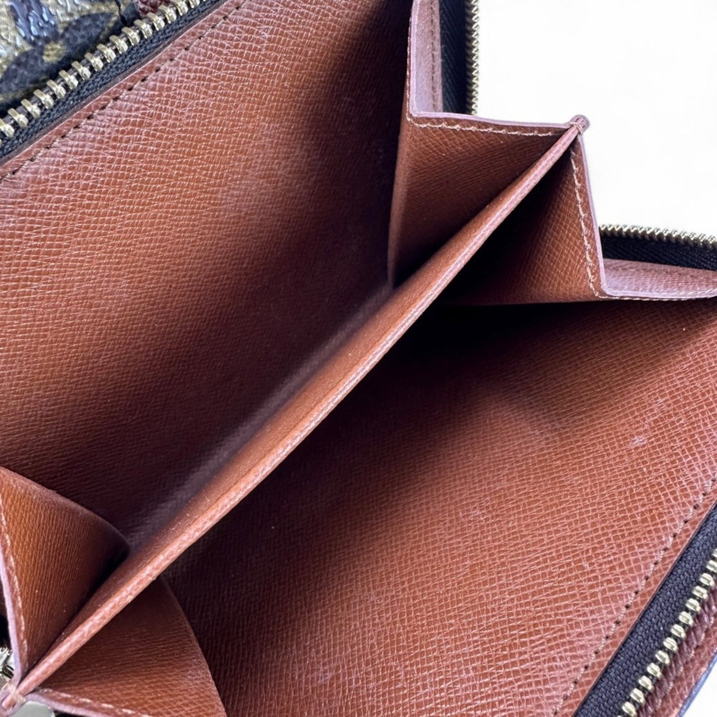 Louis Vuitton Porte Papier Zip Bifold Wallet M61207 Brown