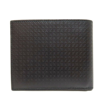 Salvatore Ferragamo Gancini Pattern Bi-Fold Wallet Leather