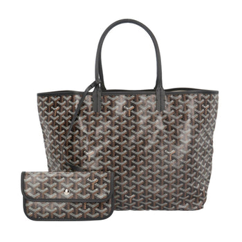 Goyard Saint Louis Pm Tote Bag Pvc Coated Canvas Black