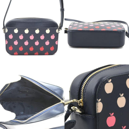 Kate Spade Shoulder Bag Leather Navy X Pink