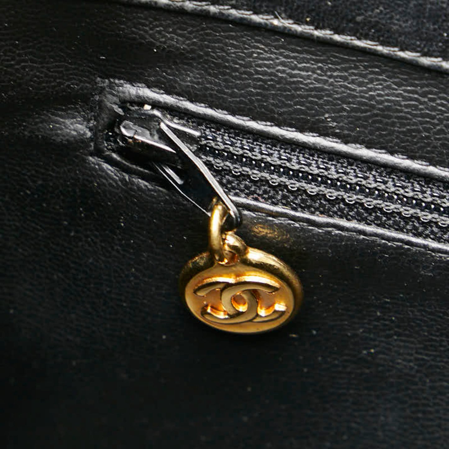 Chanel Triple Coco Mark One-Shoulder Bag In Black Lambskin