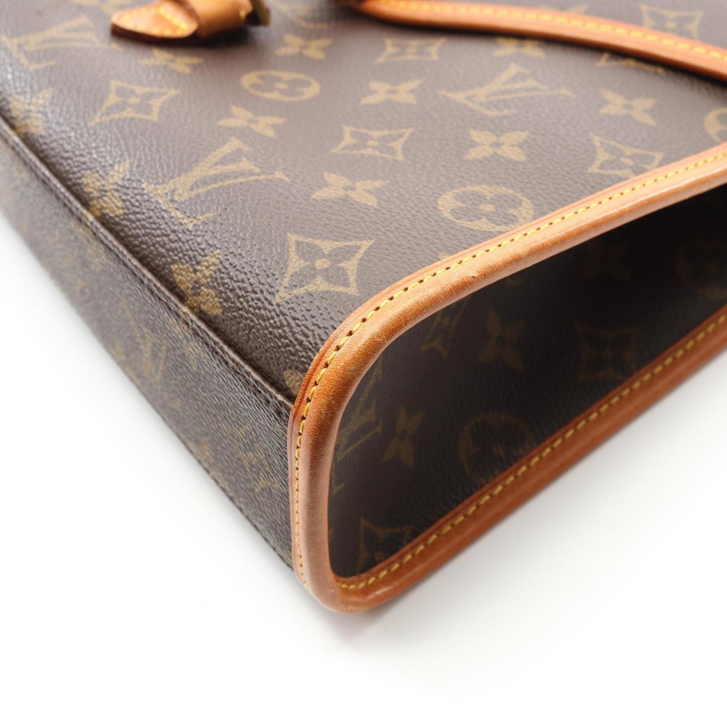 Louis Vuitton Bel Air Handbag Coated Canvas Leather Monogram