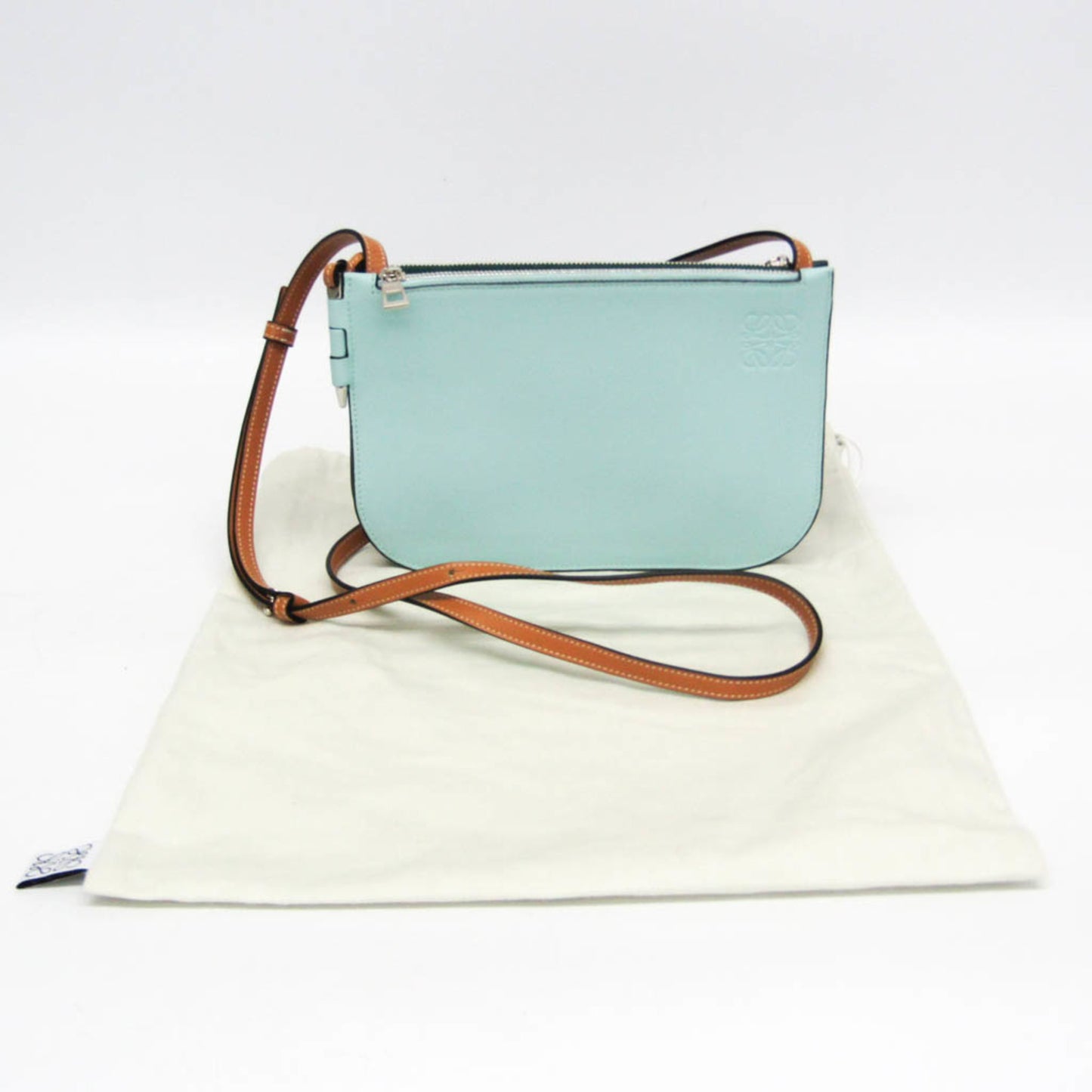 Loewe Gate Double Zip Pouch Women'S Leather Pouch