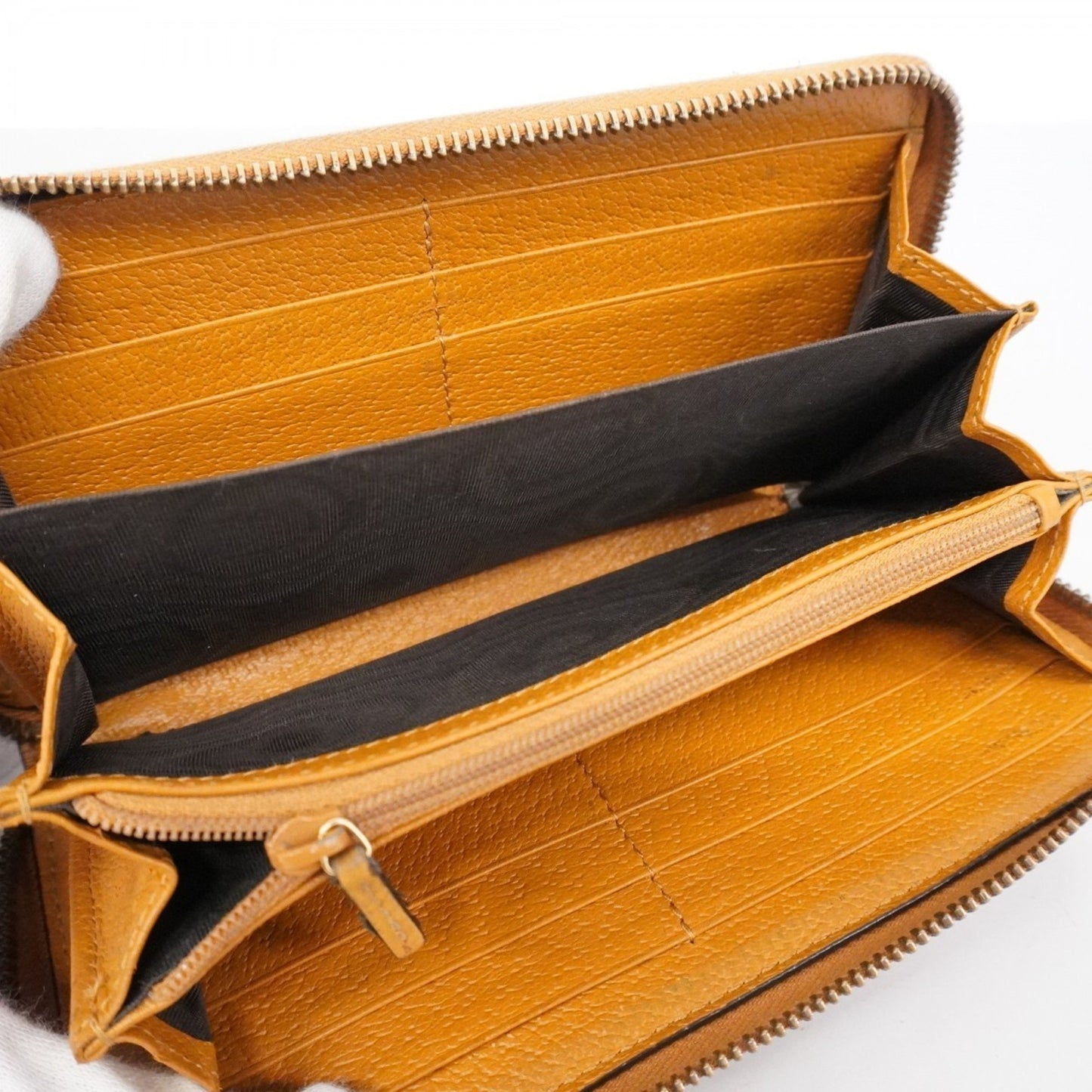 Gucci Micro Guccissima Mickey Mouse Collaboration Long Wallet 602532 Brown