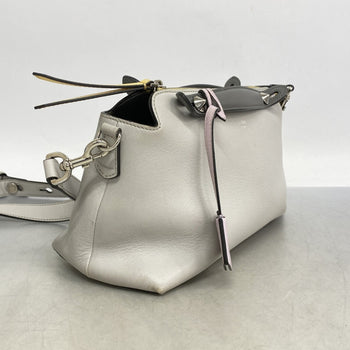 Fendi By The Way Leather Handbag In Gray