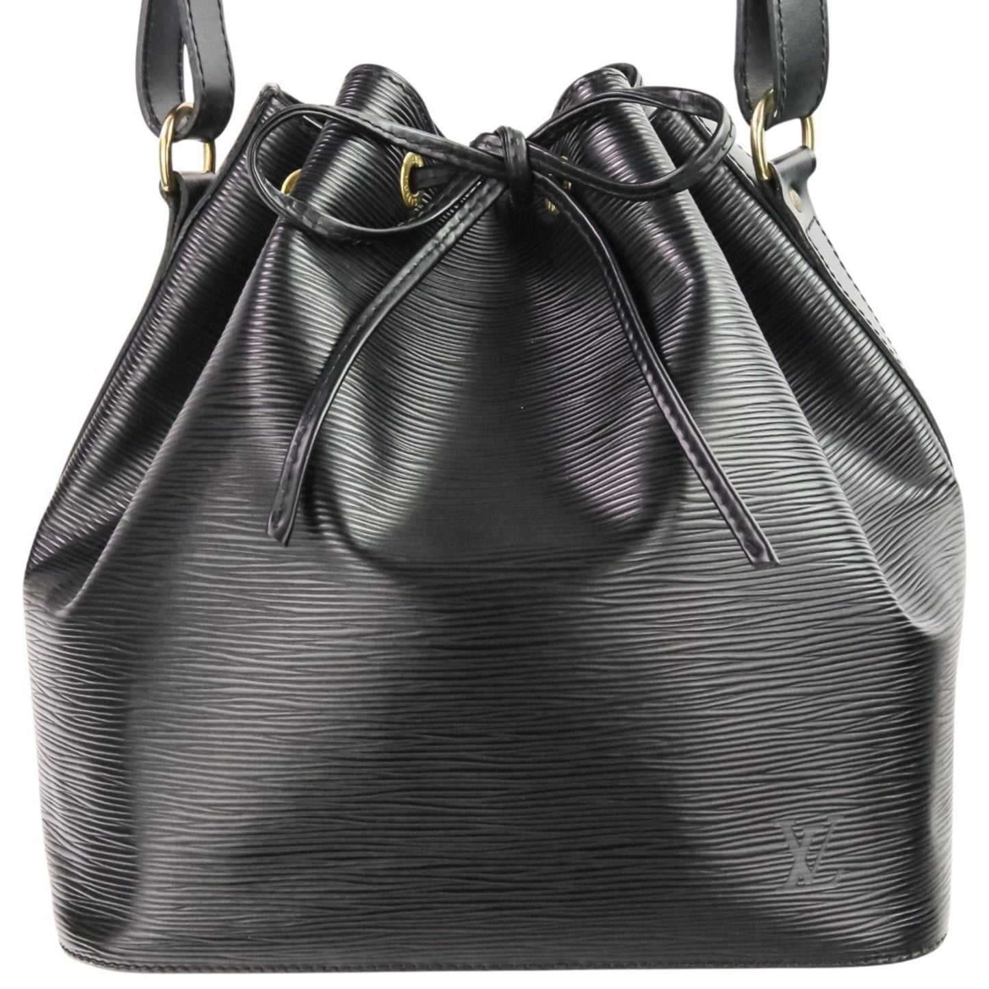 Louis Vuitton Petit Noe Epi Drawstring Shoulder Bag M59012 Black Noir