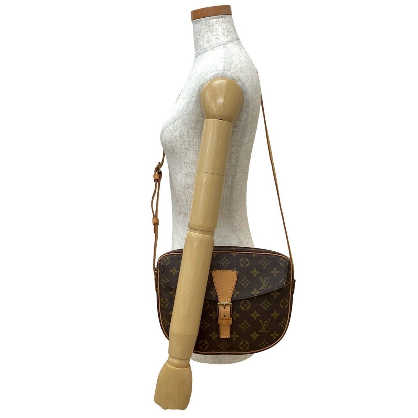 Louis Vuitton Vintage Jeune Fille Mm Monogram Leather Shoulder Bag/Pochette Brown 193-4