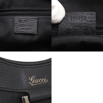 Like New Gucci Abbey Gg Logo 265692 One-Shoulder Bag In Black Nylon. 1311 Gucci