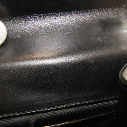 Salvatore Ferragamo Gancini Shoulder Bag 2147 97 Black Leather Pochette
