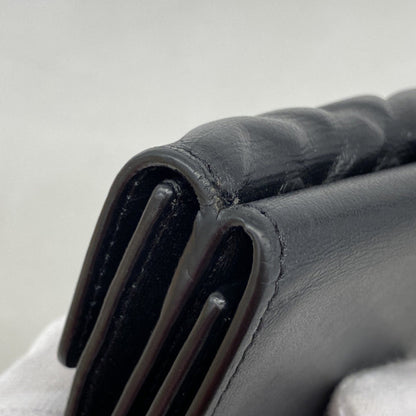 Fendi Tri-Fold Wallet In Black Leather