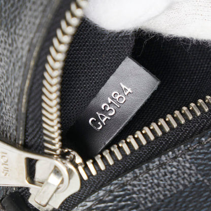 Louis Vuitton Damier Graphite Umbrella Body Bag Waist N41289 Black Grey Pvc Leather