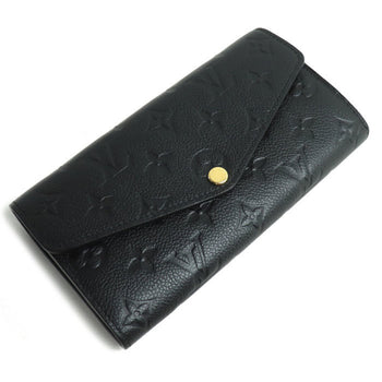 Louis Vuitton Portefeuille Sarah Long Wallet In Monogram Empreinte Noir