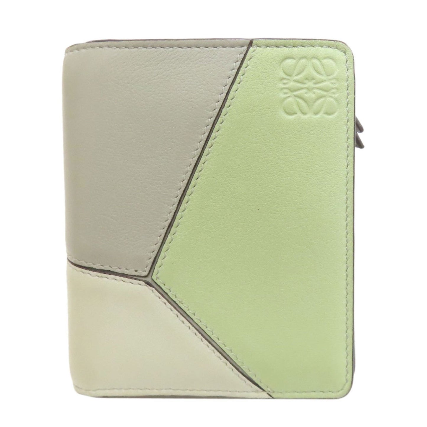 Loewe Puzzle Compact Bifold Wallet In Calfskin
