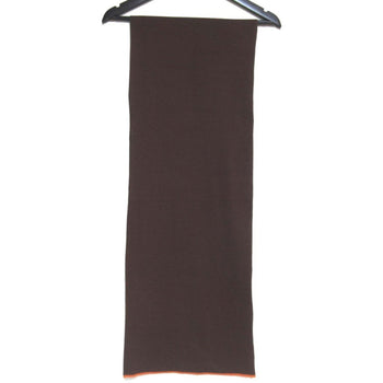 Hermes Silk Knit Scarf In Brown