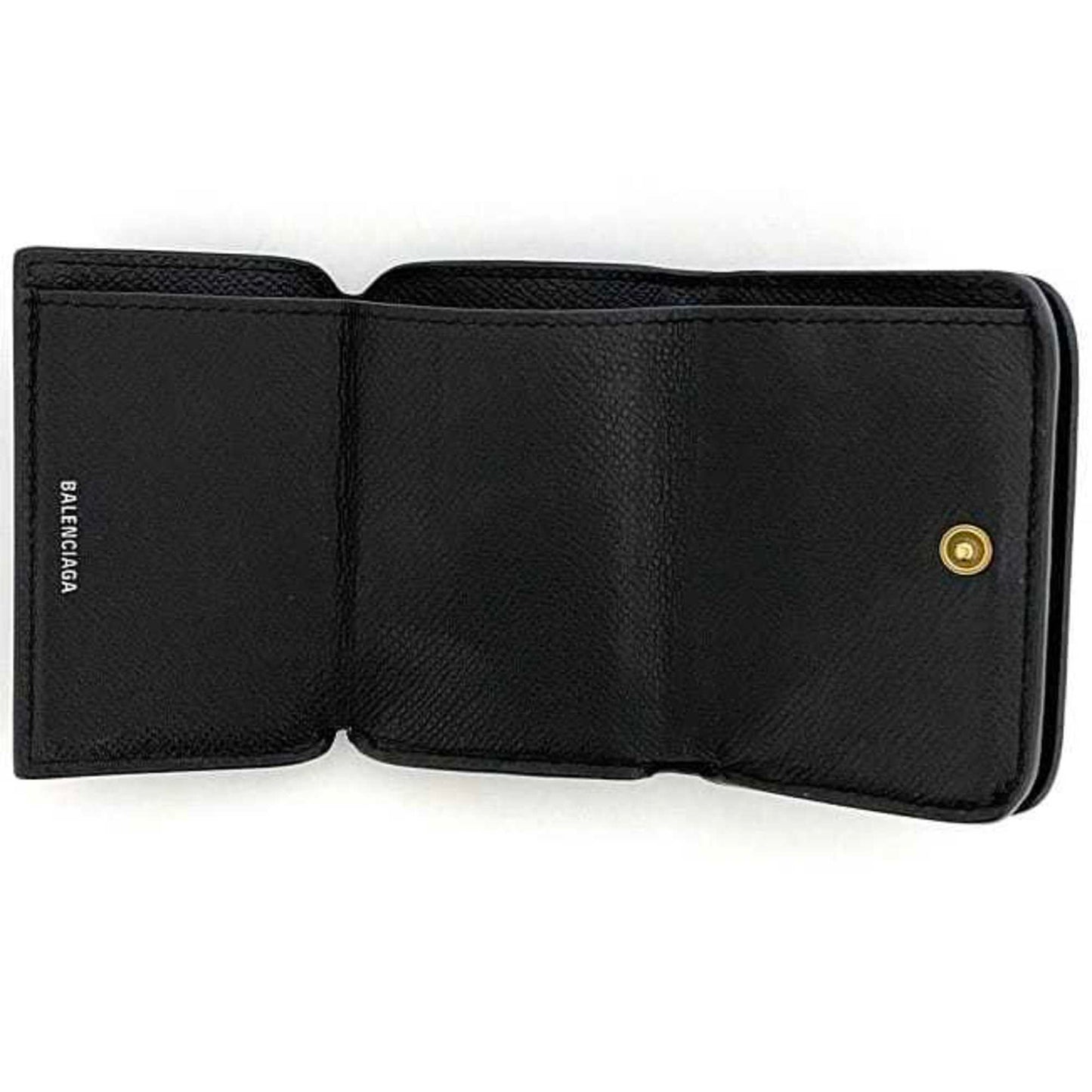 Balenciaga Bb Mini Tri-Fold Wallet (Ec-23593