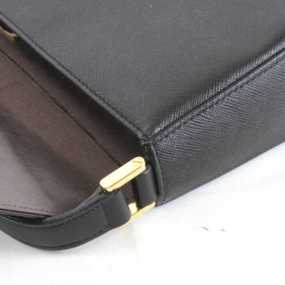 Burberry Shoulder Bag Leather Black