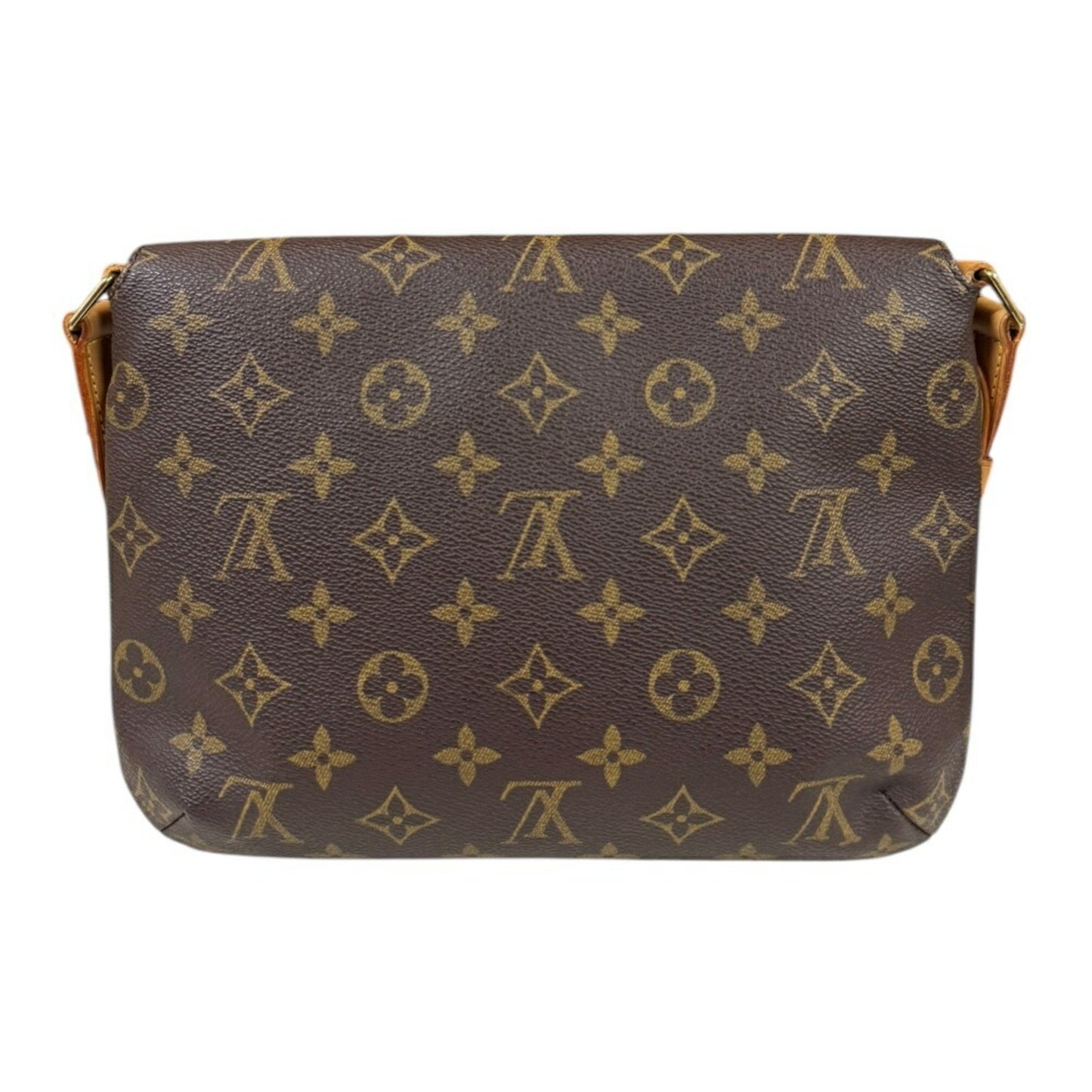 Louis Vuitton Musette Tango Monogram Shoulder Bag Canvas M51257 Brown
