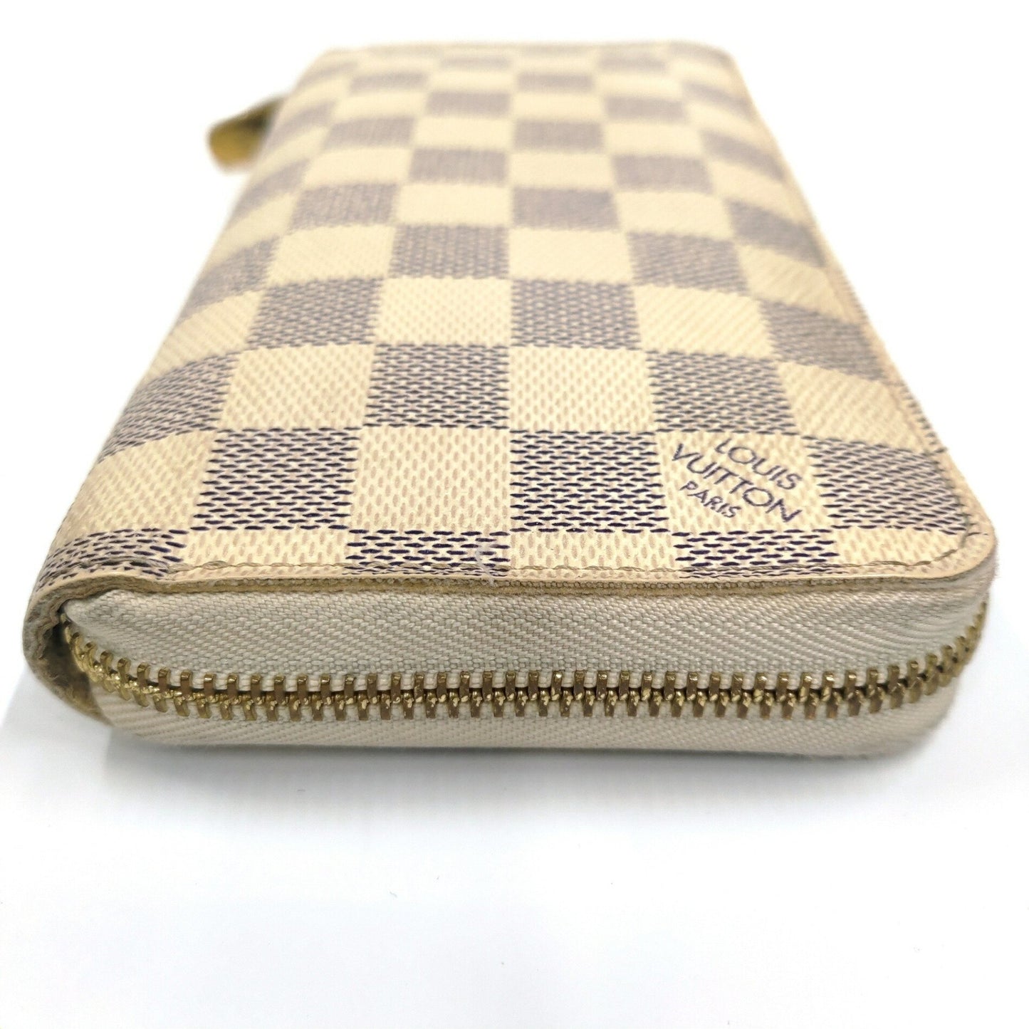 Louis Vuitton Damier Azur Zippy Wallet N60019 Long Round Ja-24953