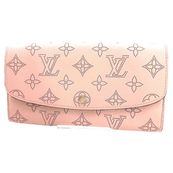 Louis Vuitton Louis Vuitton Long Wallet Mahina Monogram Portefeuille Iris M60145 Magnolia