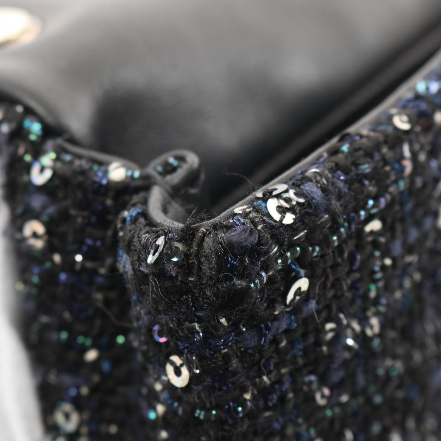 Chanel Coco Mark Faux Pearl Shoulder Bag Fabric