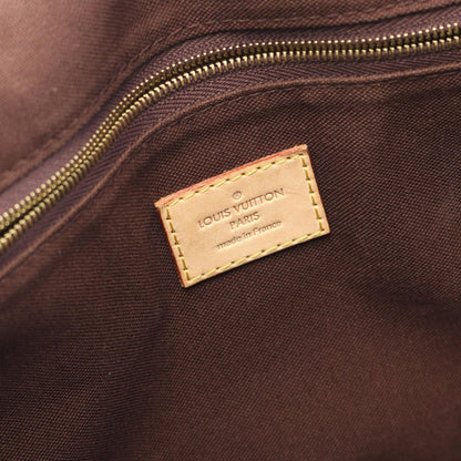 Louis Vuitton Mnilmontant Mm Shoulder Bag In Coated Canvas And Leather With Monogram Design