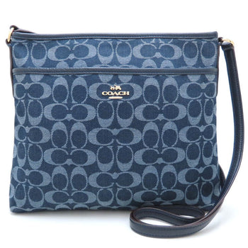 Coach 10769E Shoulder Bag In Denim And Leather