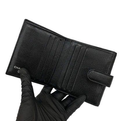 Chanel Matelasse Coco Caviar Leather Bi-Fold Wallet