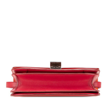 Celine Classic Box Medium Crossbody Shoulder Bag In Pink Leather