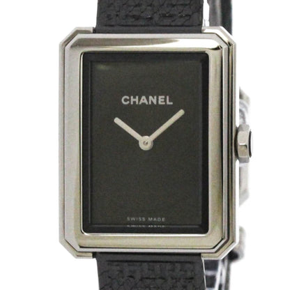 Chanel Boy-Friend Steel Leather Quartz