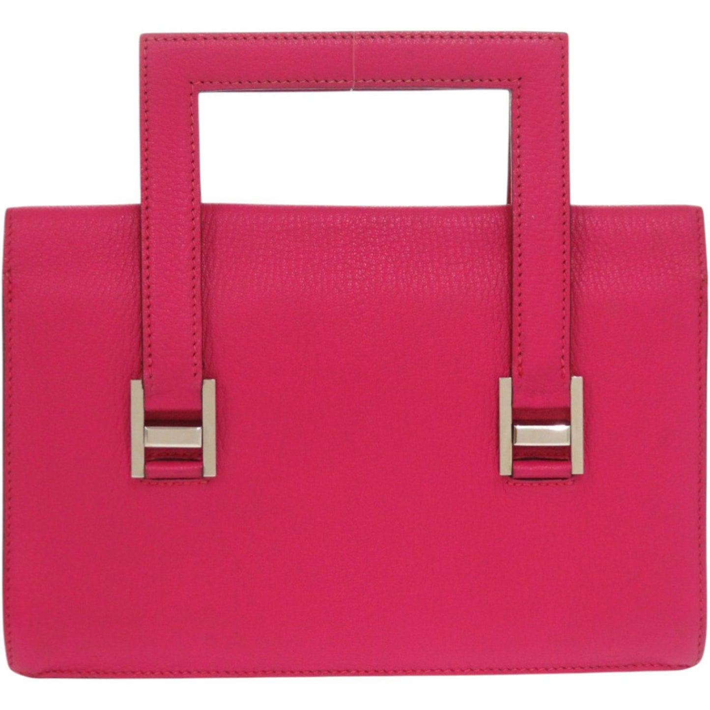 Hermes 365 Chevre Rose Shocking Handbag 1017 Hermes