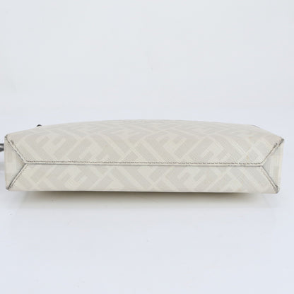 Fendi Zucca Ff Leather Second Bag/Clutch/Pouch Gray