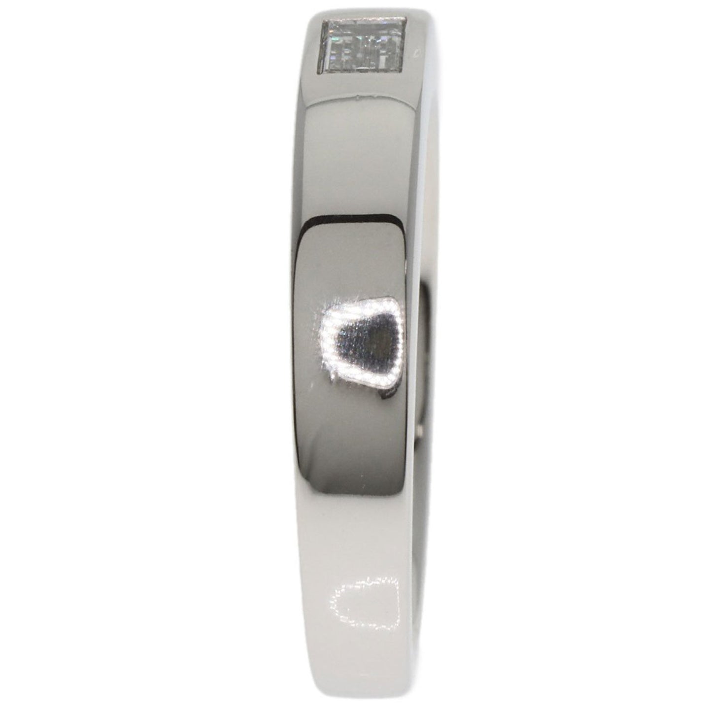Harry Winston One Baguette Princess Diamond Ring In Platinum Pt950