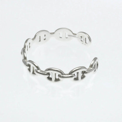 Hermes Chaine D'Ancre Silver 925 No Stone Bangle Silver