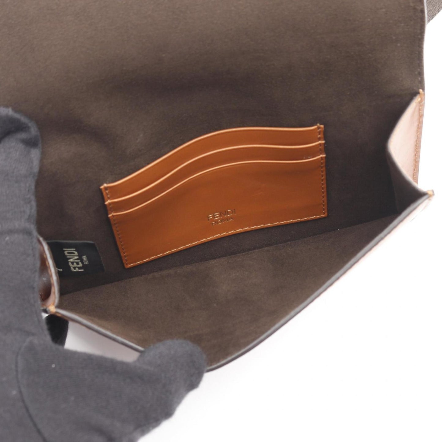 Fendi Flat Baguette Shoulder Bag