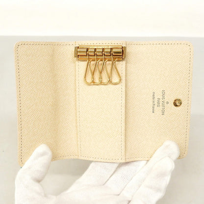 Louis Vuitton Damier Azur Multicle 4 Key Case N60020 White